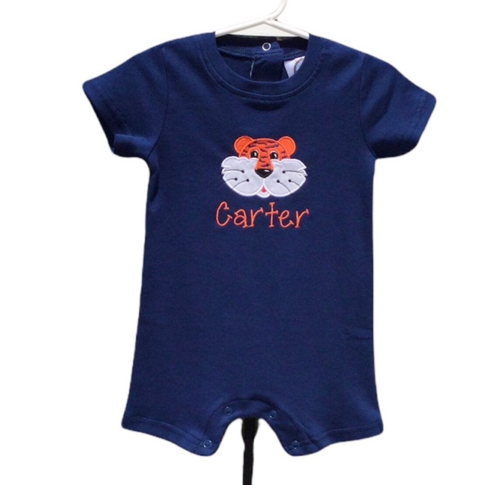 NWOT…Baby Boy Auburn Romper